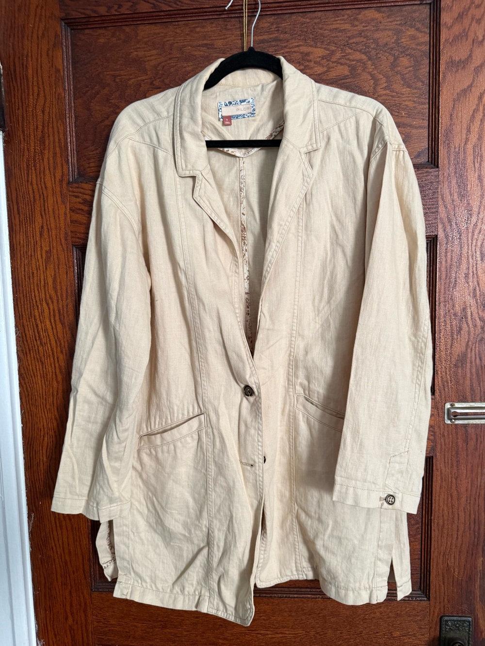 Anthropologie Pilcro Summer Linen Blend Blazer - Size Small